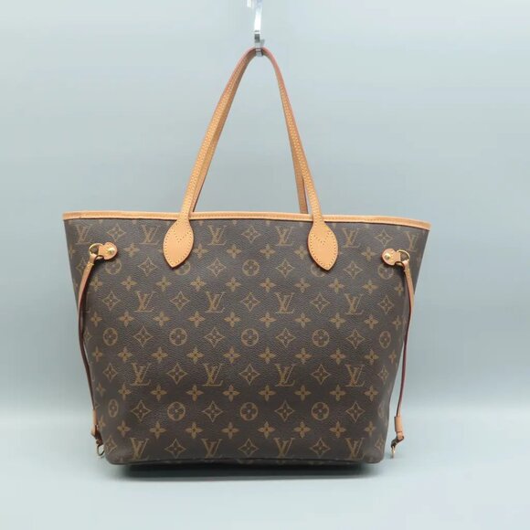 100% Authentic Louis Vuitton Neverfull MM Brown W/P Monogram Canvas Shoulder Bag - Picture 2 of 12